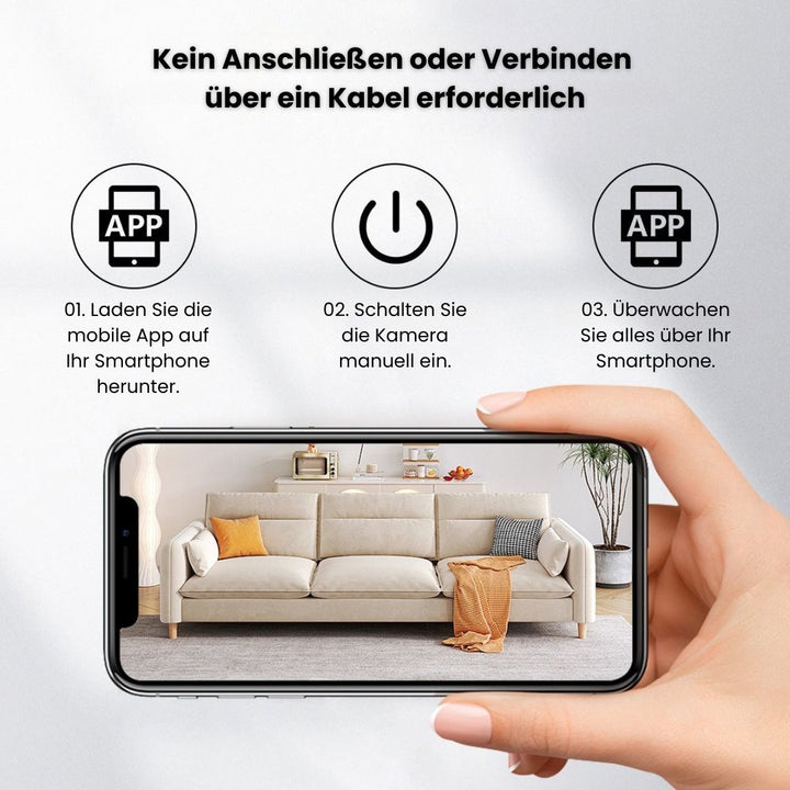 Indoor and Outdoor Surveillance Camera | Mini Wi-Fi Camera with Live Streaming to Your Mobile | Wireless and Compact | MiniGuardian