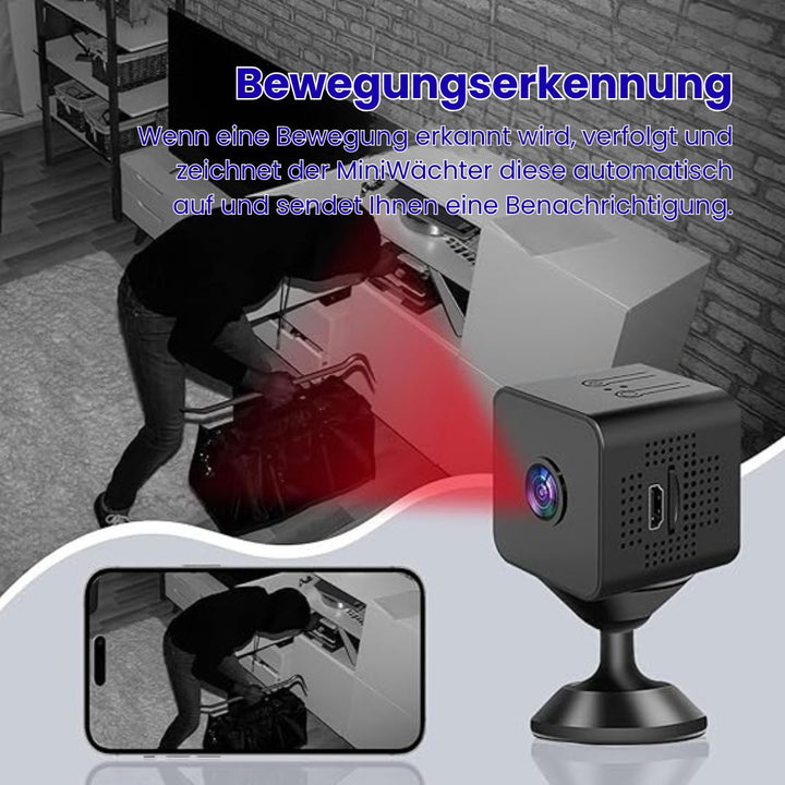 Indoor and Outdoor Surveillance Camera | Mini Wi-Fi Camera with Live Streaming to Your Mobile | Wireless and Compact | MiniGuardian