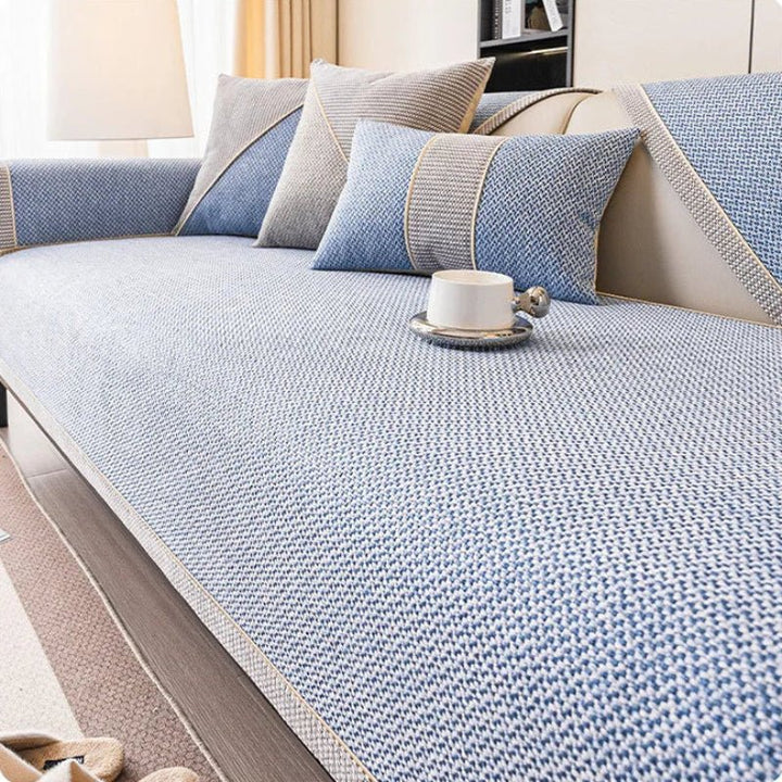 Universal sofa cover with non-slip back to protect the sofa