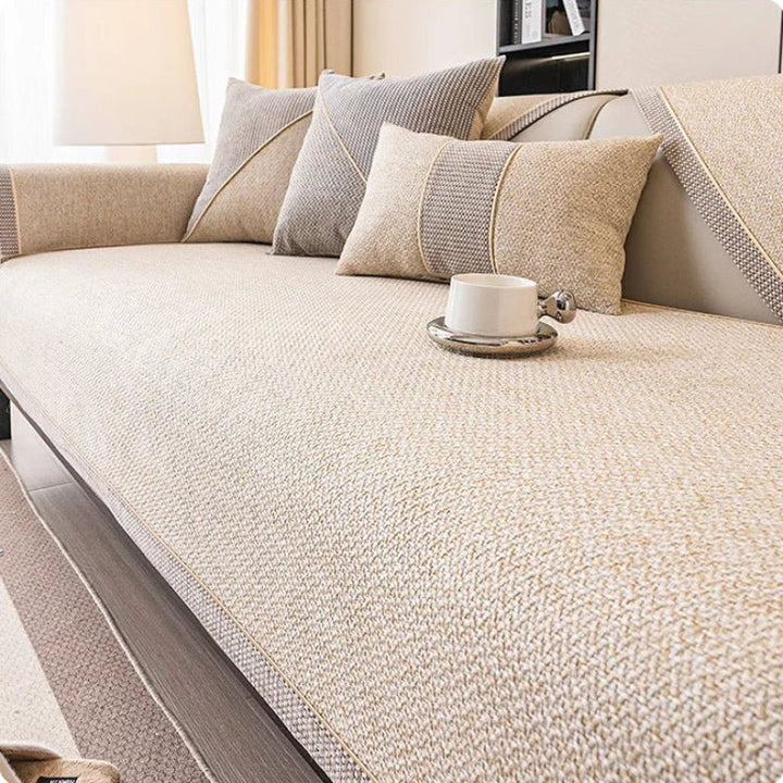 Universal sofa cover with non-slip back to protect the sofa
