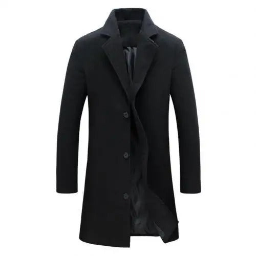 Men's Wool Coat for Autumn and Winter - Tomas