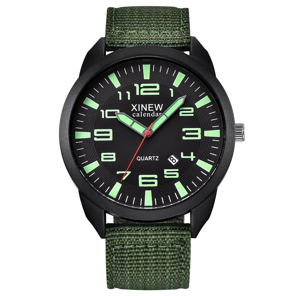Quartz Watch with Luminous Dial and Calendar – Lumo