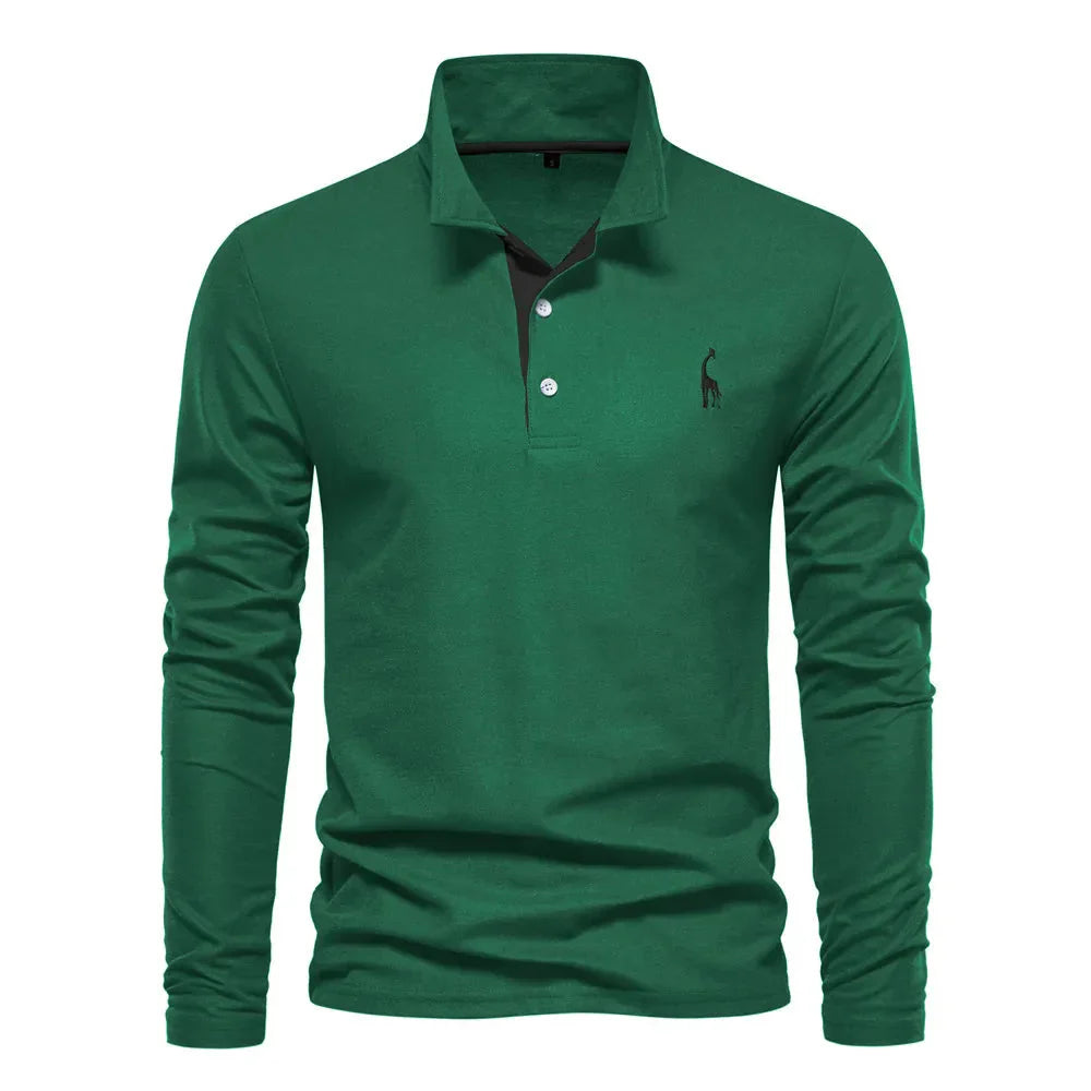 Men’s Long Sleeve Polo – Classic Style with Versatile Appeal