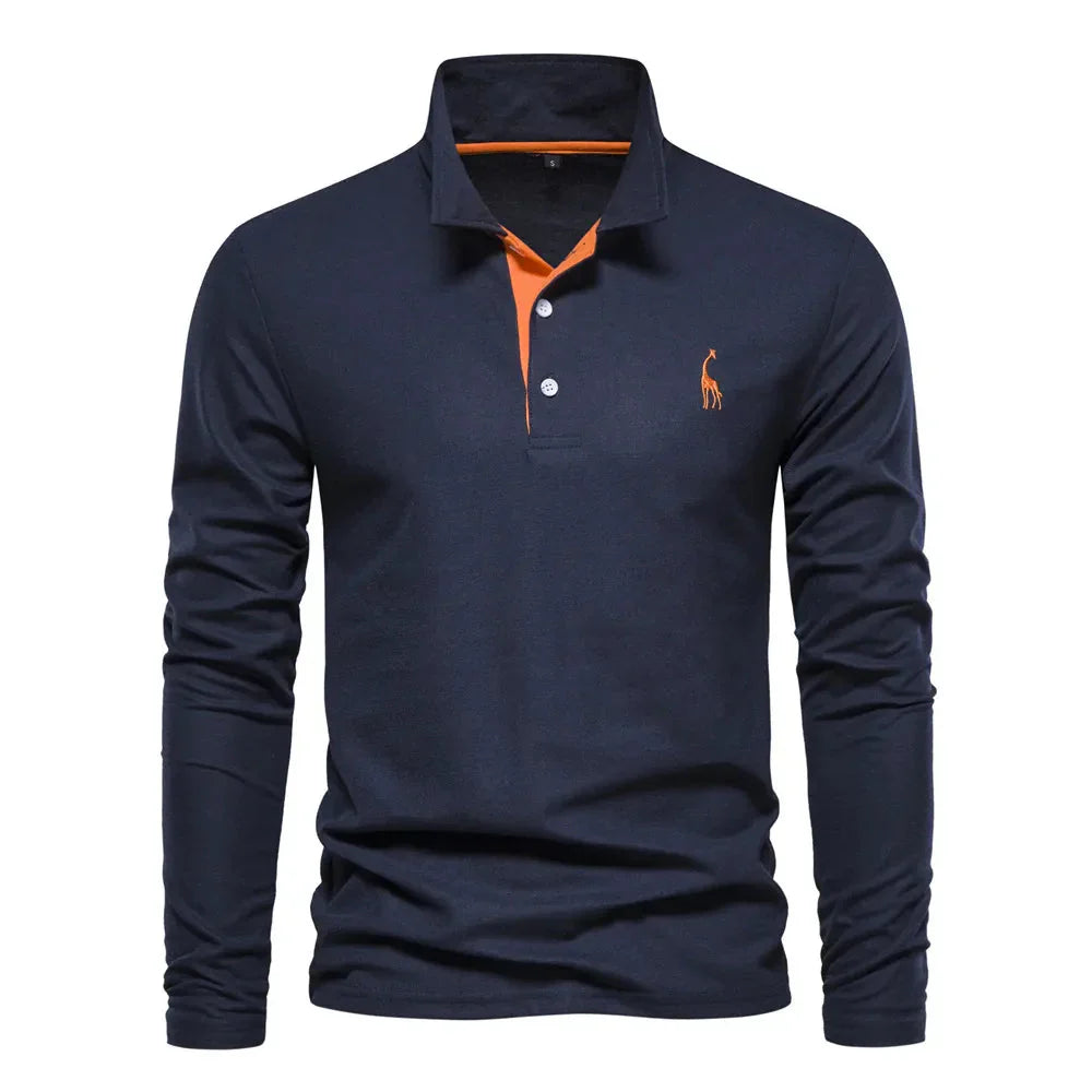 Men’s Long Sleeve Polo – Classic Style with Versatile Appeal