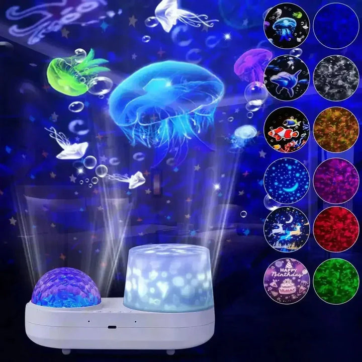 SereneStarlight Night Light Projector | Coloured Light for Ceilings and Walls for Children