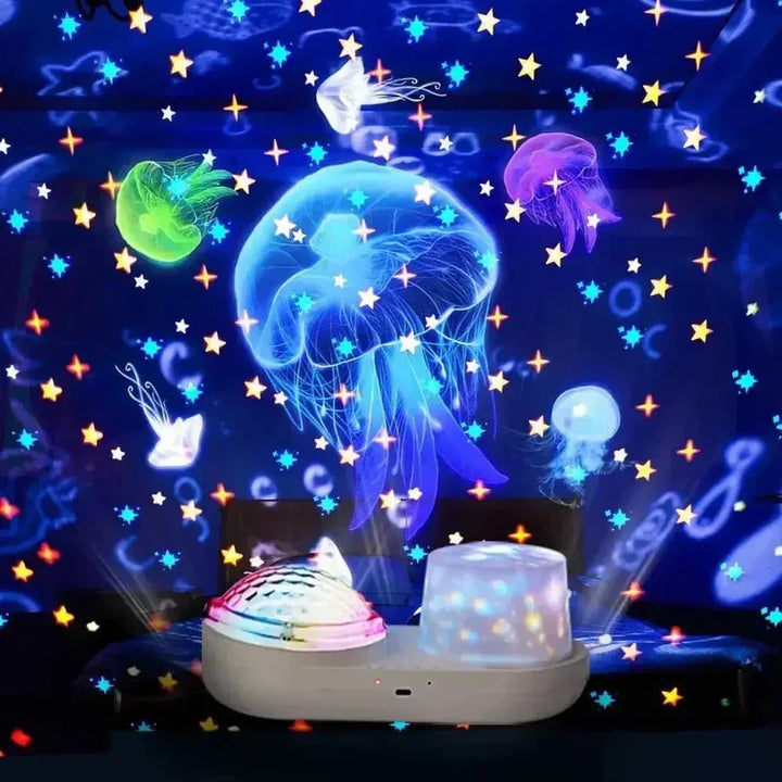 SereneStarlight Night Light Projector | Coloured Light for Ceilings and Walls for Children