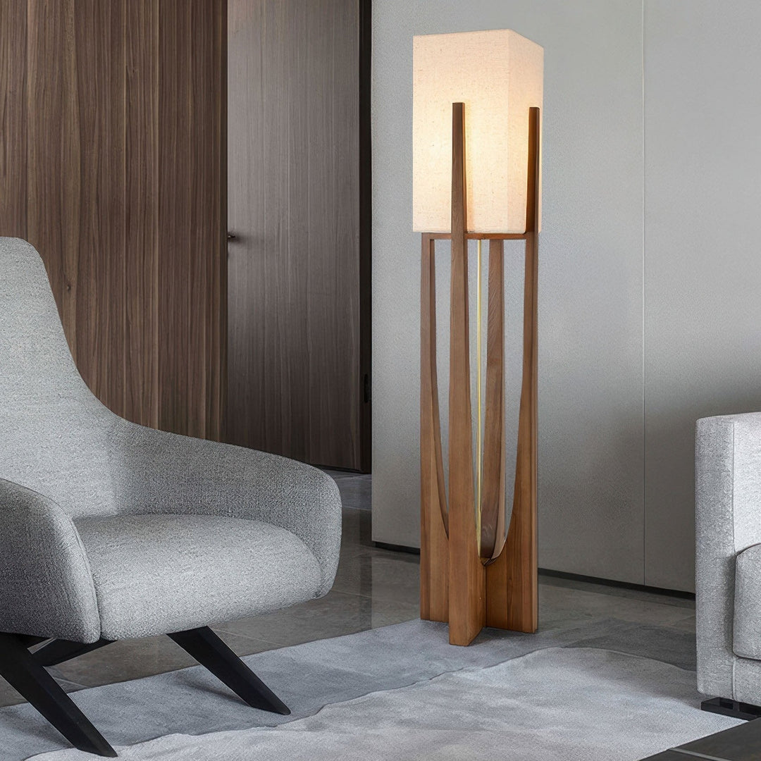 Walnut Floor Lamp | Minimalist and Cosy