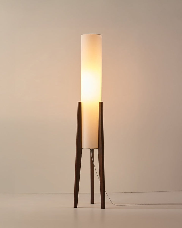 Walnut Wood Floor Lamp - Light Art for Any Interior