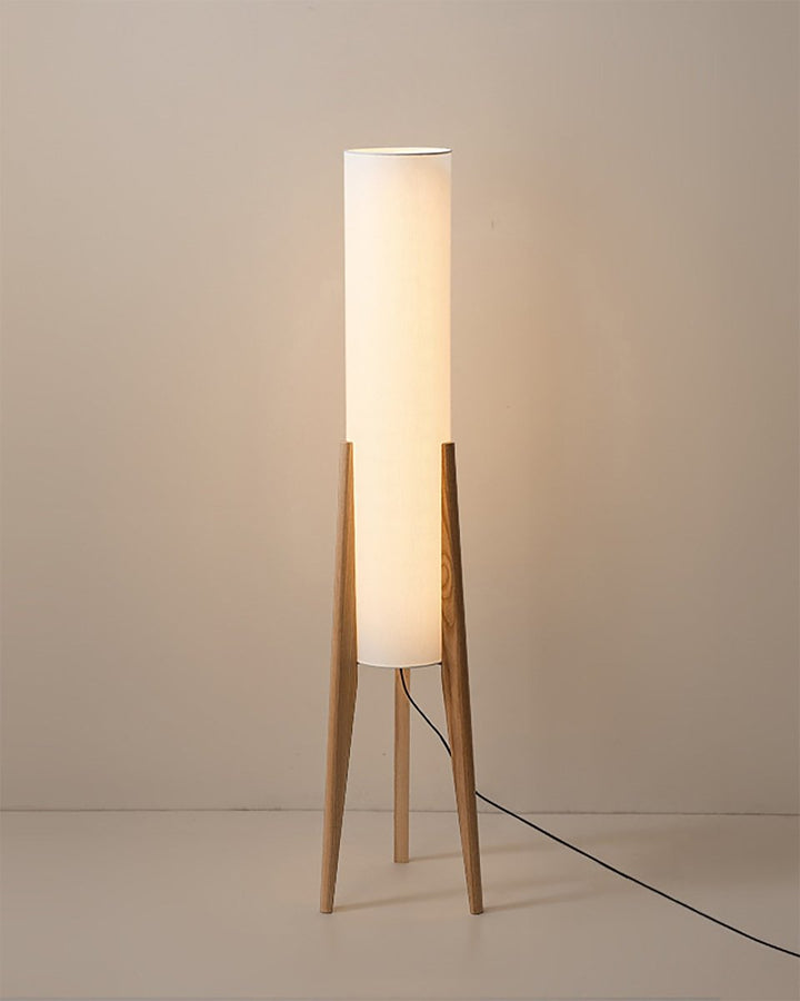 Walnut Wood Floor Lamp - Light Art for Any Interior