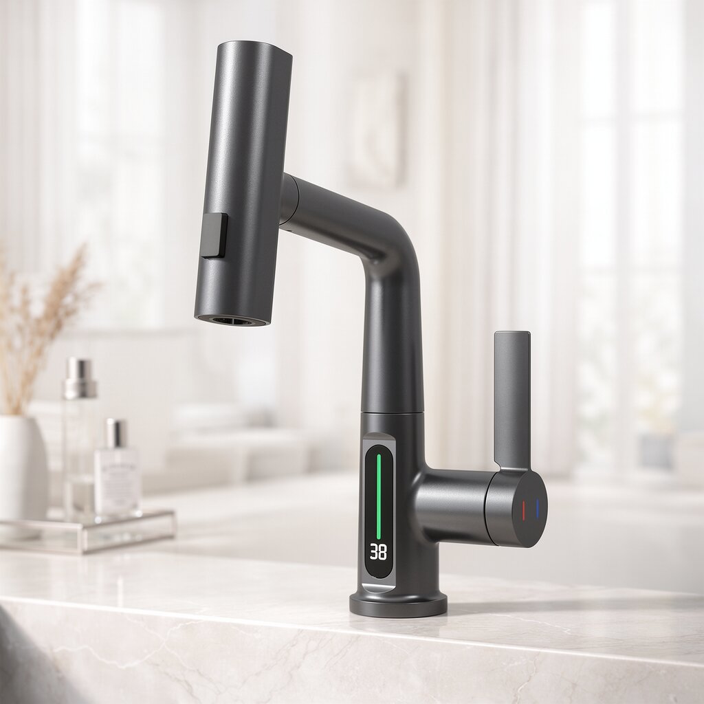 Pull-Out Kitchen Tap | Pull-Out Kitchen Tap with 5 Spray Modes | FlexiHahn