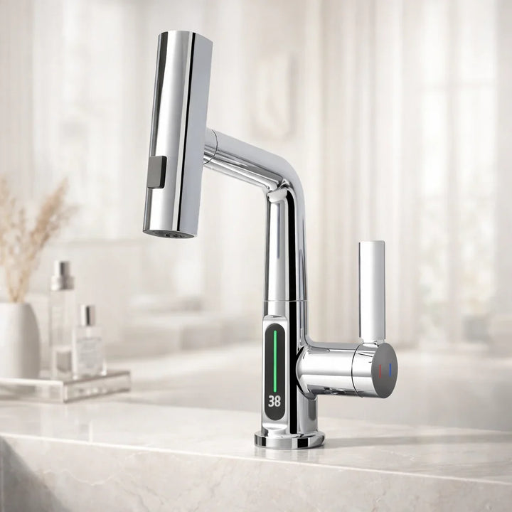 Pull-Out Kitchen Tap | Pull-Out Kitchen Tap with 5 Spray Modes | FlexiHahn