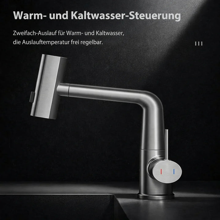 Pull-Out Kitchen Tap | Pull-Out Kitchen Tap with 5 Spray Modes | FlexiHahn