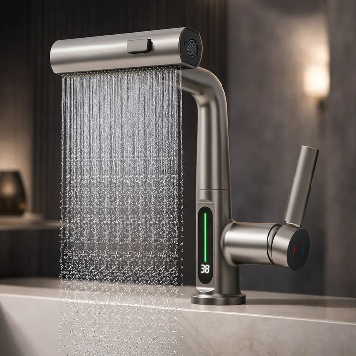 Pull-Out Kitchen Tap | Pull-Out Kitchen Tap with 5 Spray Modes | FlexiHahn