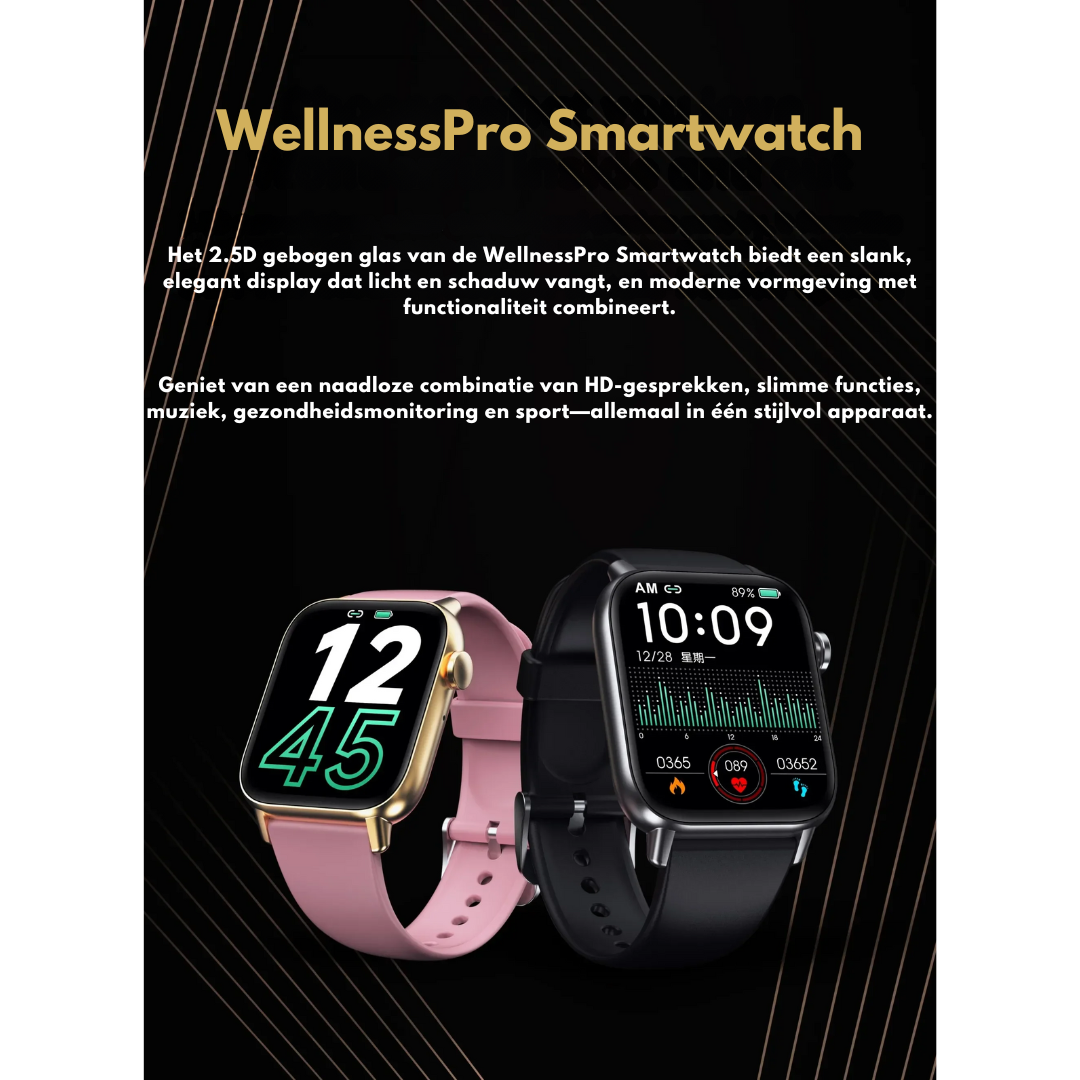 WellnessPro Smartwatch - Gesundheit | Wasserdicht