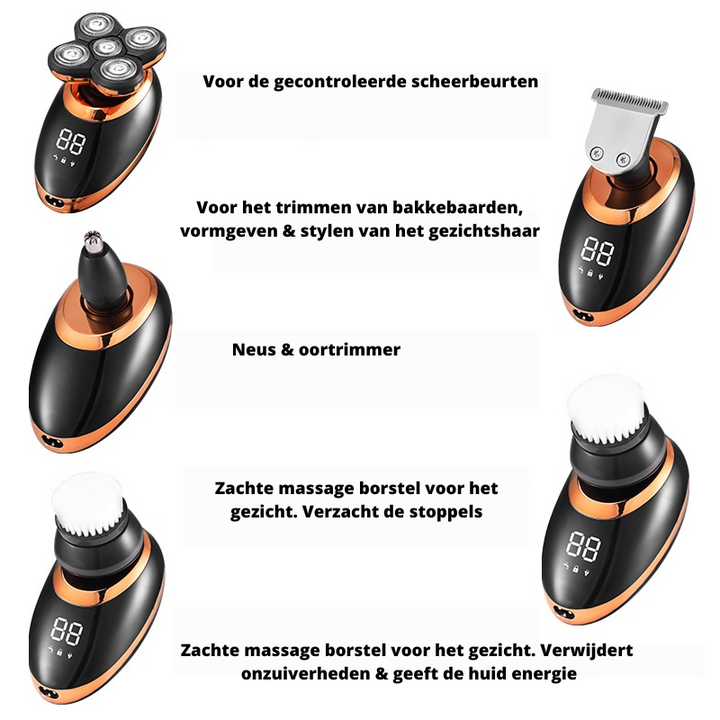 Waterproof Wireless Razor for Men | Multifunctional