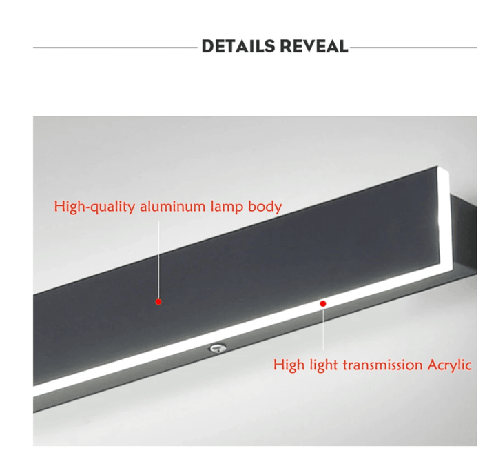 Sleek Vertical LED Wall Lamp – Outdoor Elegance