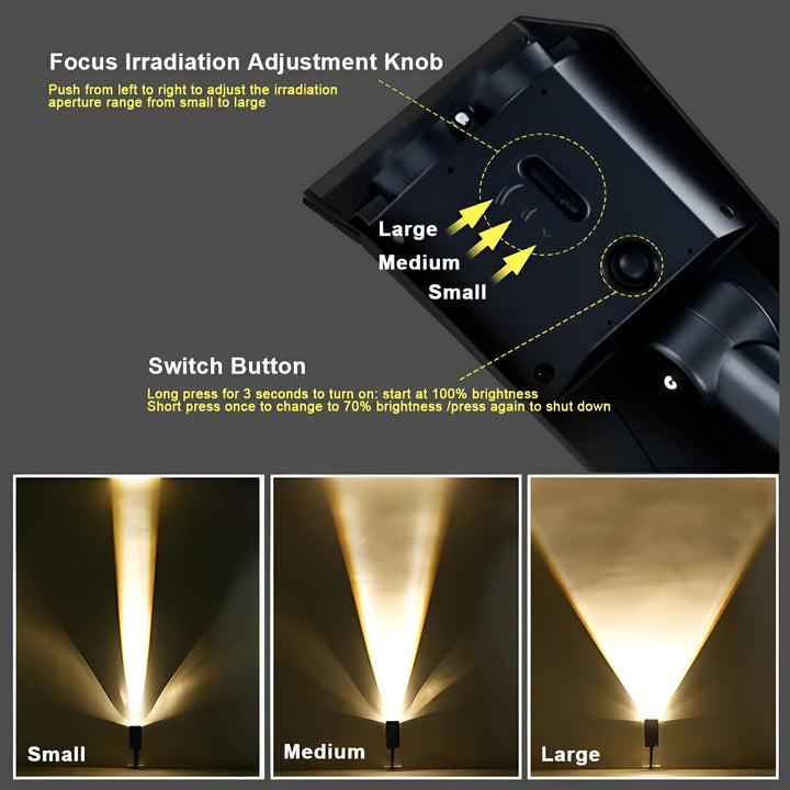 Solar Outdoor Spotlight with Adjustable Head for the Garden