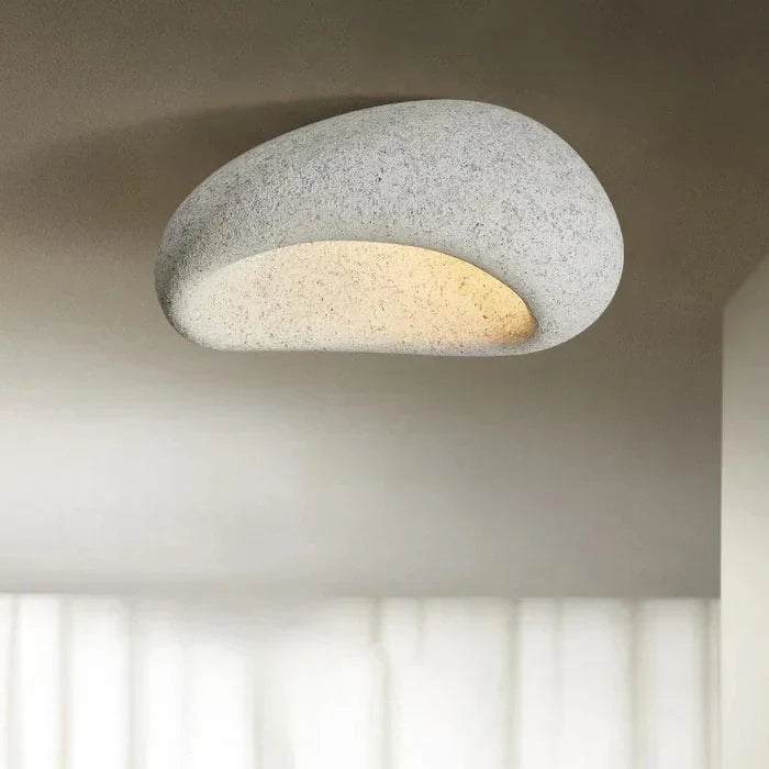 LED-Deckenlampe im Wabi-Sabi-Stil – dekorative Deckenleuchte mit organischer Form