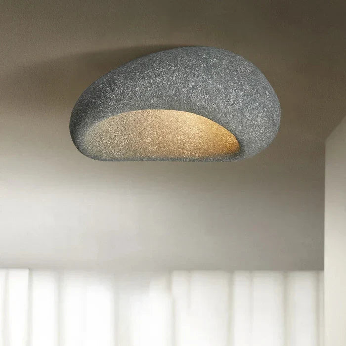 Wabi-Sabi Style LED Ceiling Lamp – Decorative Ceiling Light with Organic Shape