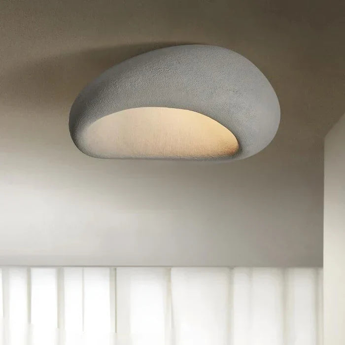 LED-Deckenlampe im Wabi-Sabi-Stil – dekorative Deckenleuchte mit organischer Form