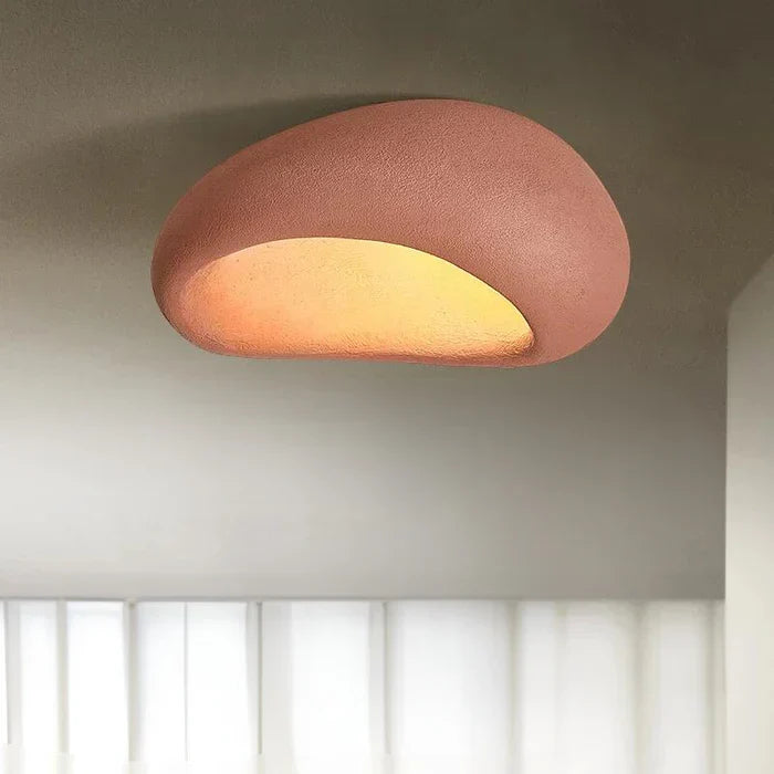 LED-Deckenlampe im Wabi-Sabi-Stil – dekorative Deckenleuchte mit organischer Form