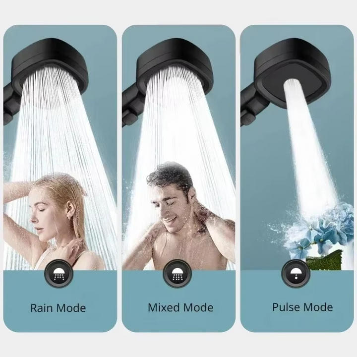 AquaPulse Duschkopf - Hoher Druck | Verstellbare Sprühmodi