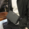 Men's Crossbody Bag | Streetstyle | Check Design | Black